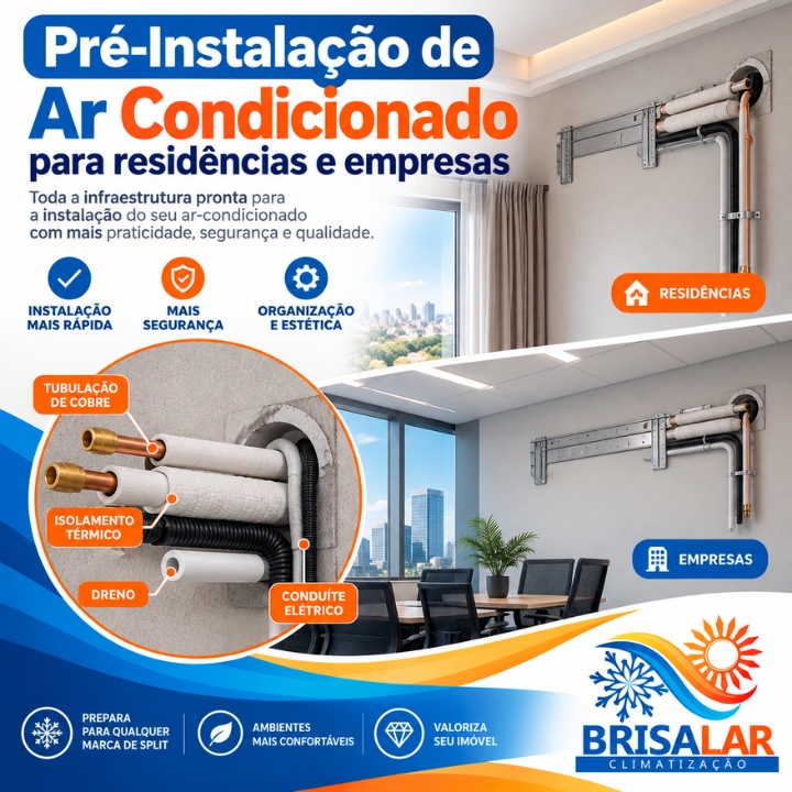 Pré-instalação de ar-condicionado